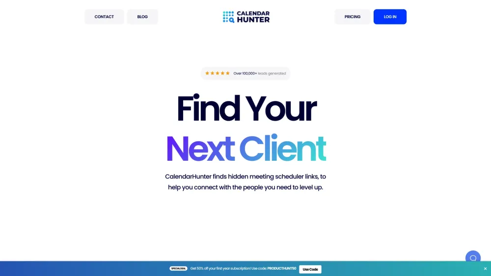 CalendarHunter: AI Finds Meeting Links for Fast Sales & Quality Leads