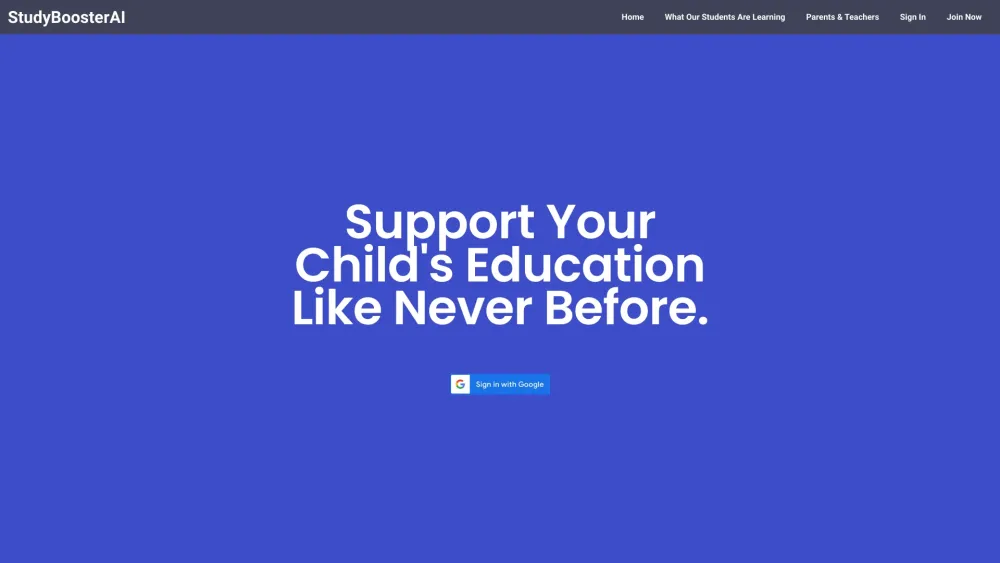 StudyBoosterAI: AI-Powered Parental Support for Children's Education