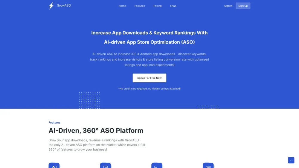 GrowASO: AI-Driven ASO for Enhanced iOS, Android App Performance