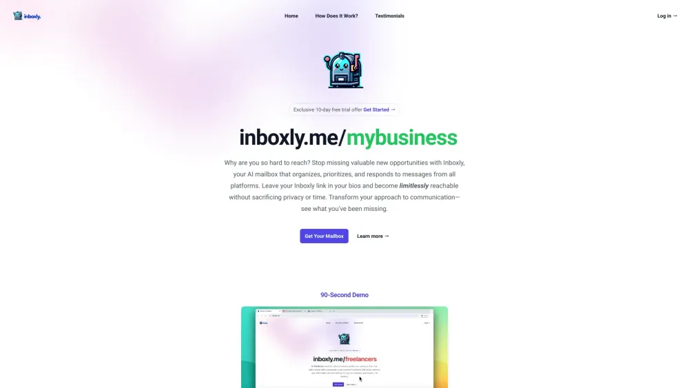 Inboxly: AI Powered Mailbox - Limitless Reachability for Everyone