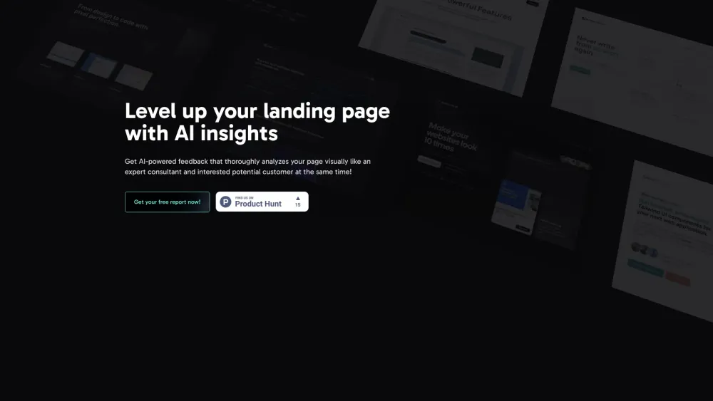 Landing Report: AI-Powered Page Optimization & Feedback Platform