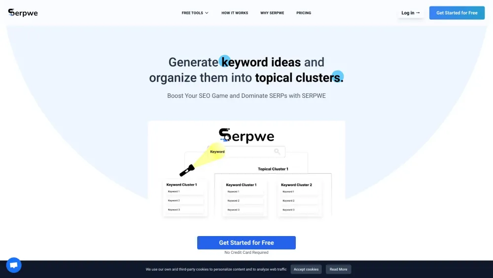 Serpwe : AI-Driven SEO Tool for Keyword Discovery & Clustering