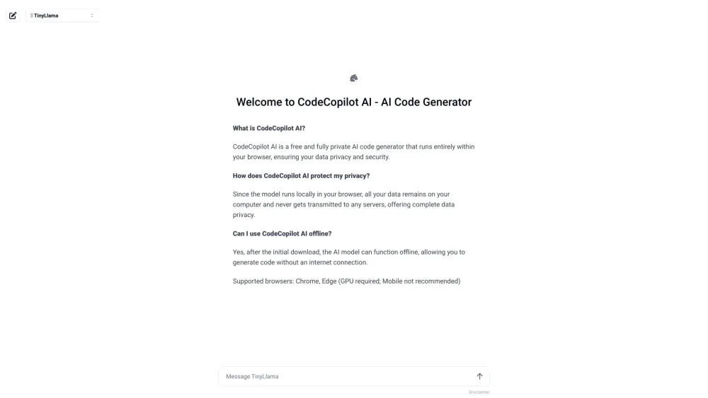 CodeCopilot AI: Free, Private Code Generator Ensuring Data Privacy