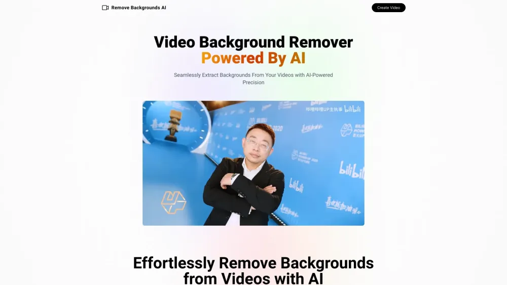 RemoveBackgroundsAI: Extract Video Backgrounds from People with AI Precision