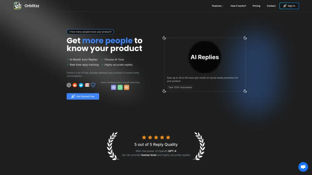 Orblitzz: AI Finds Customers & Mentions on Social Media Platforms