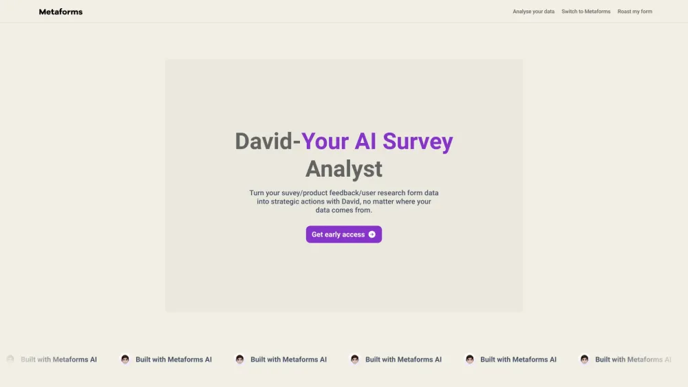 David AI: AI Survey Analyst for Scientific Survey Creation & Analysis