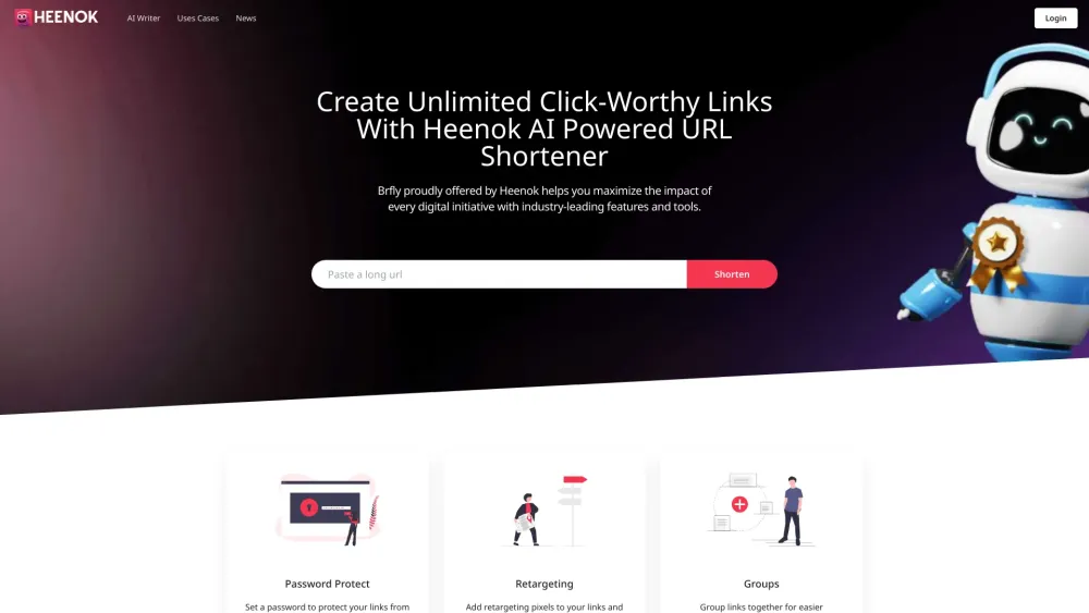 Brfly: AI Powered Unlimited URL Shortener : Optimized Links