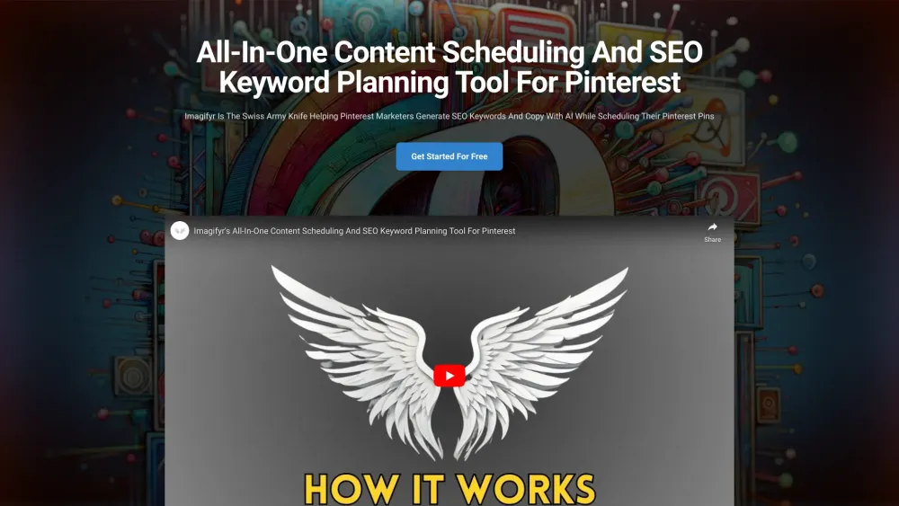 Imagifyr: Pinterest Scheduling & SEO Keyword Planner Tool