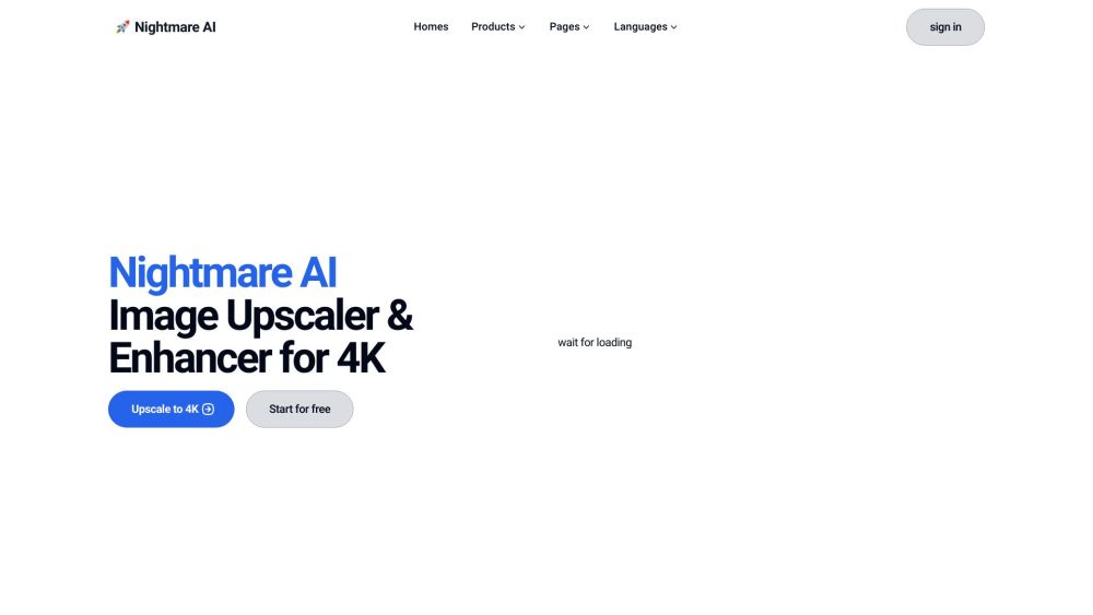 Nightmare AI: Free 4K Upscaler for Photos, Images & Anime Online