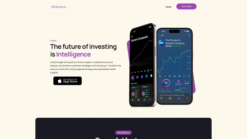 Alchemyze: AI Stock Ratings & Insights for Smarter Investments