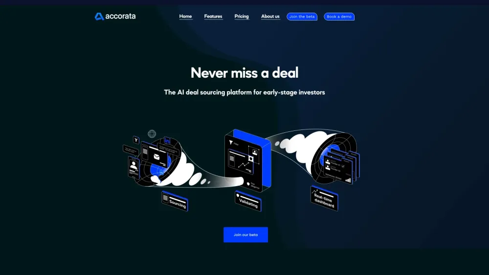 Accorata: AI Sourcing for Early Timing, High Quality, De-risked Deals