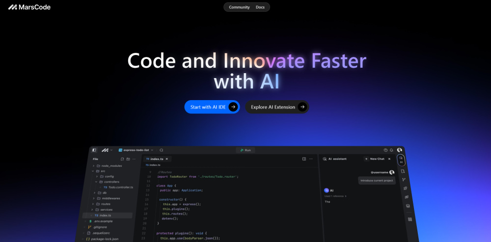 MarsCode: IDE with AI, 100+ Languages, Extensions for Mainstream IDEs