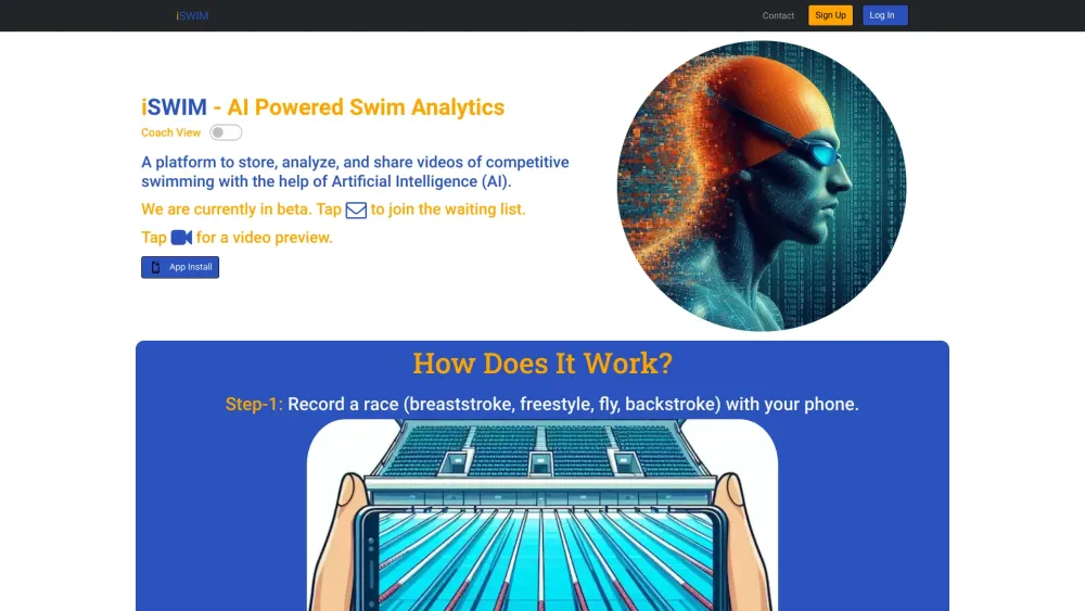 iSWIM AI: Video Storage, AI Analysis & Coach Feedback for Swimmers