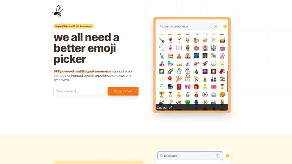 Emojibu: GPT Emoji Picker - Mac Synonyms, Combos & Enhanced Search