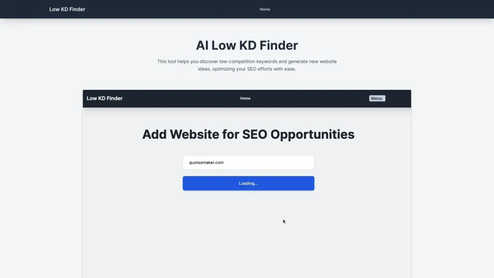 LowKDFinder: Identify Low-Competition Keywords, Boost SEO Rankings