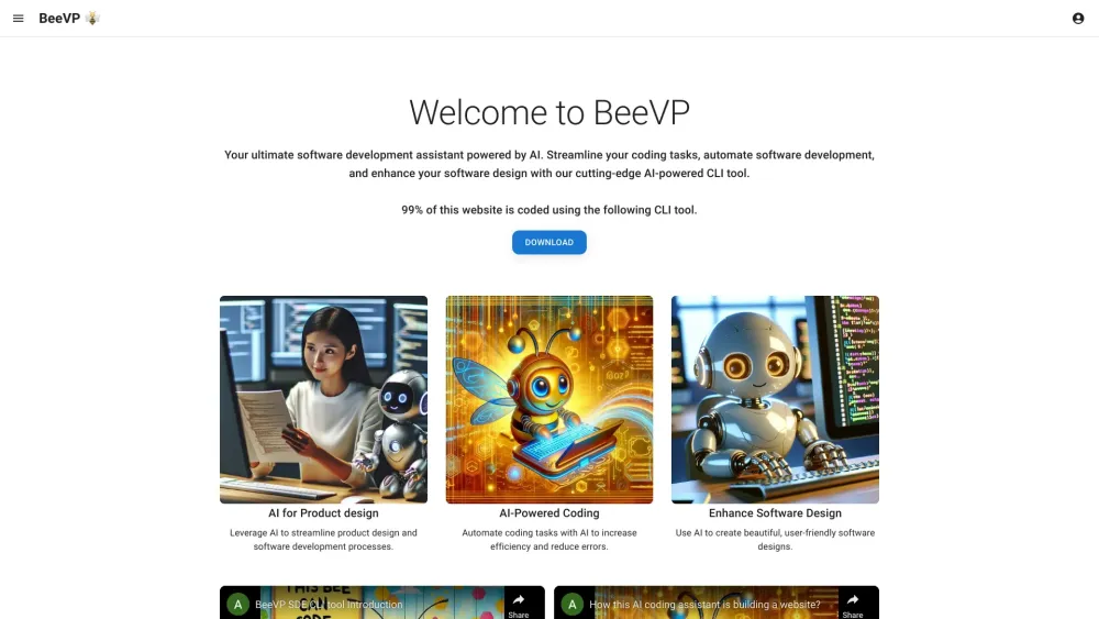 BeeVP: AI-Driven Software Development Assistant Tool : Efficiency