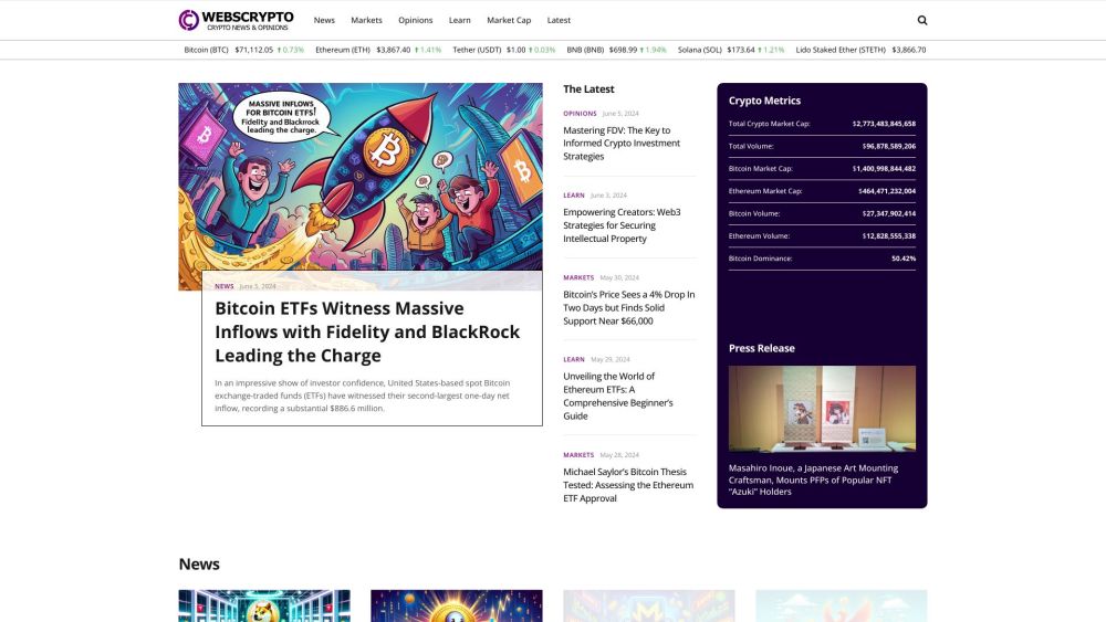 WebsCrypto: Latest News, Market Updates, NFTs & Metaverse Insights