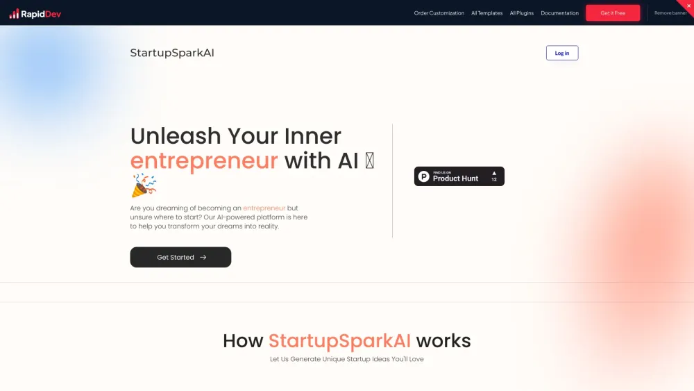 StartupSparkAI: AI Tools to Transform Ideas into Visionary Success