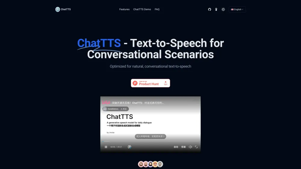 ChatTTS: AI Bilingual Voice, High-Quality Natural Synthesis