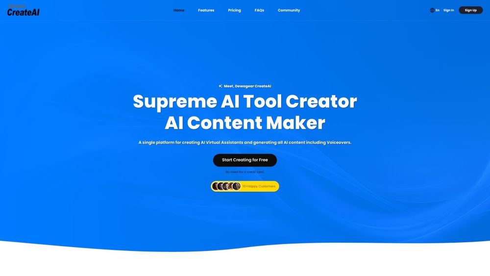 Dewagear CreateAI: AI Tools for Content, Voiceovers, Codes