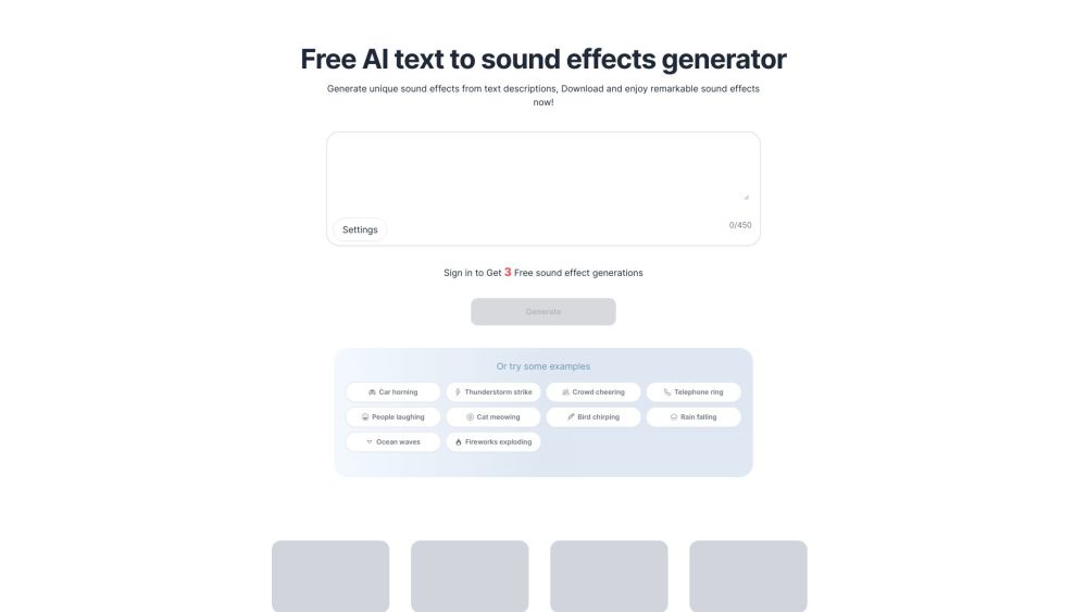 Soundify: AI-Powered Custom Sound Effects Generator for Any Project