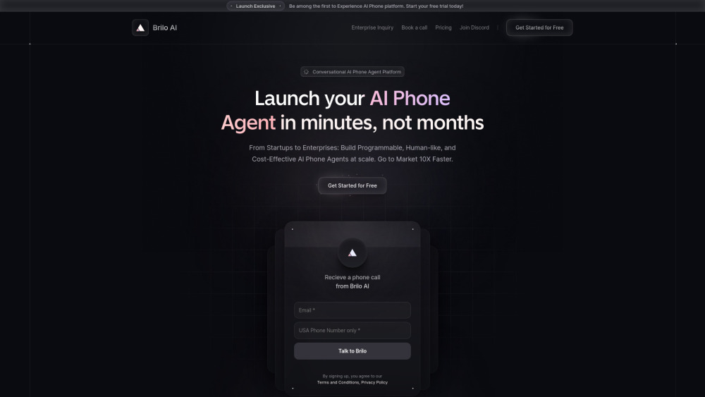 Brilo AI: Efficient AI for Support, Sales, Inbound and Outbound Calls