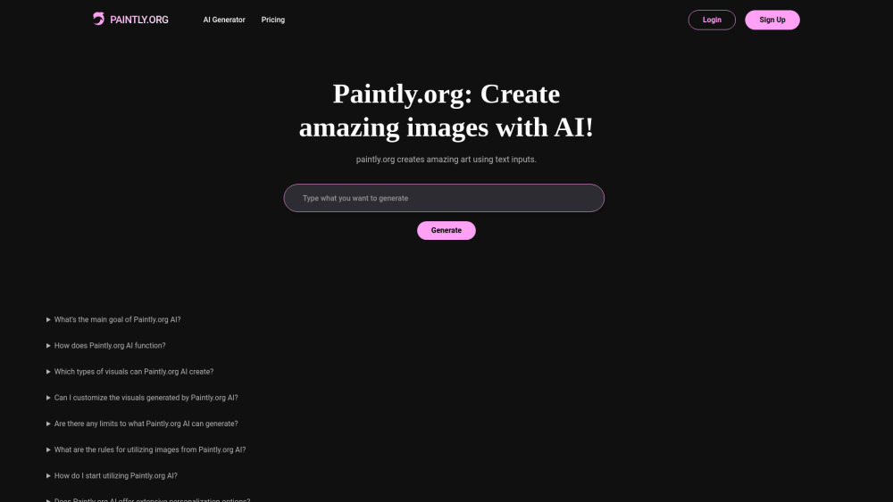 Paintly.org: AI Image Platform for Stunning Text to Visual Conversion