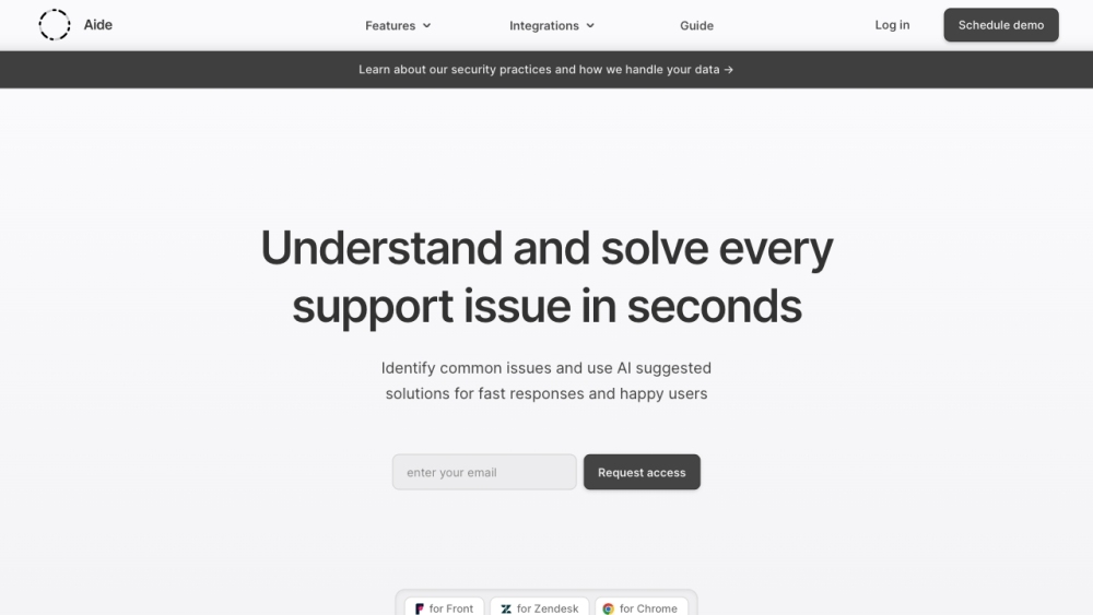 Aide - AI Support Tool: Improve Responses, Enhance Support