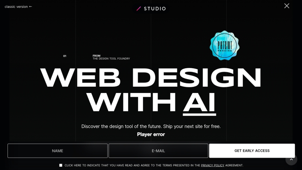 STUDIO AI : Cutting-Edge Tool with WebDesignAI for Instant Live Websites