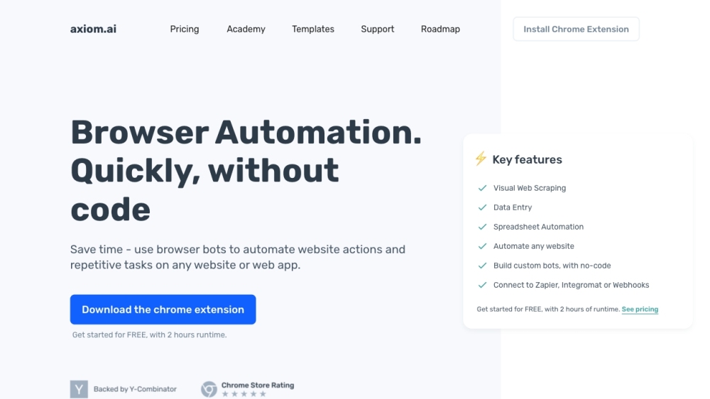 Axiom.ai: Build Browser Bots, Automate Tasks, No Coding