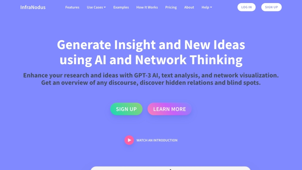 InfraNodus: Network Analysis, Visualization, Text Mining & More