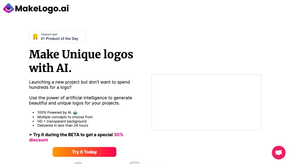 MakeLogoAI: 100% AI-Generated Unique Logos, Quick & Hassle-Free