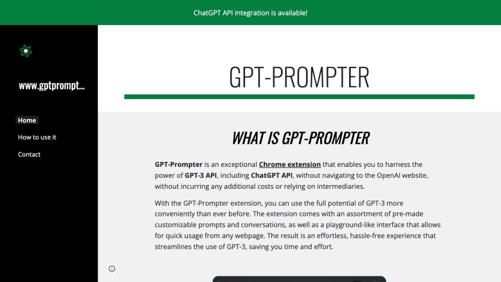 GPT-Prompter: Convenient Chrome Extension for GPT-3, GPT-4, ChatGPT API