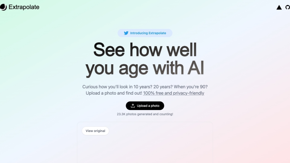 Extrapolate: Free AI Aging App, Privacy-Friendly and Fun to Use