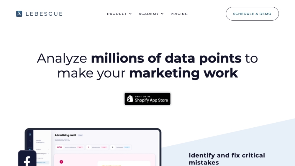 Lebesgue: Smarter Marketing for E-commerce with Actionable Insights