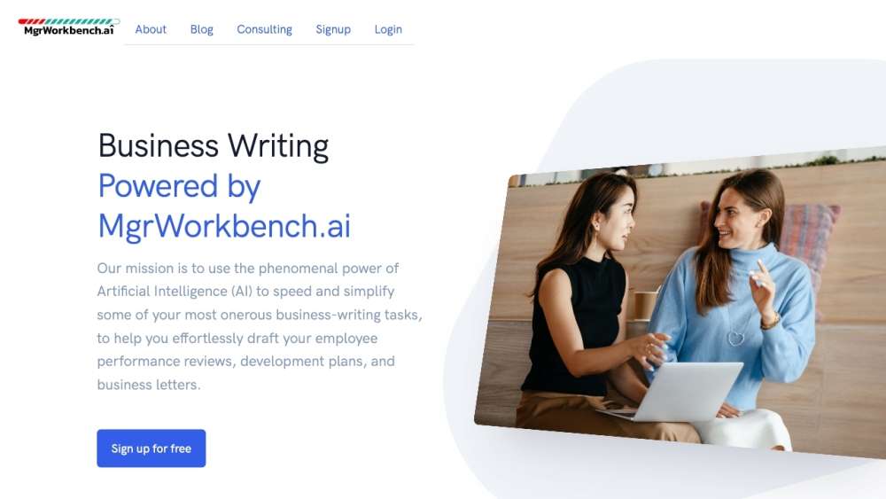 MgrWorkbench.ai: AI Tool Simplifies and Speeds Up Business Writing Tasks