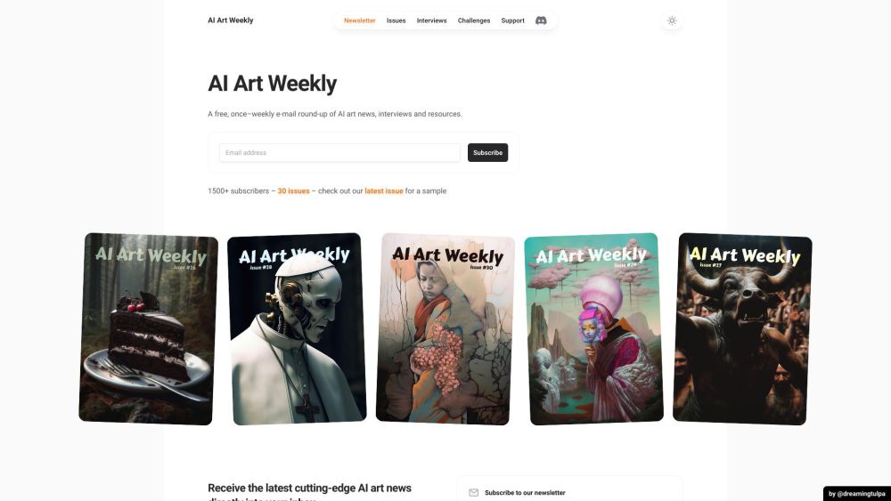 AI Art Weekly: Latest News, Interviews & Resources Delivered Weekly