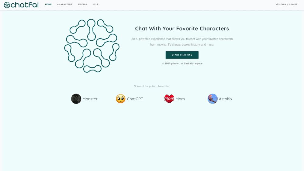 ChatFAI: Chat with Fictional Characters Online - Interactive Platform