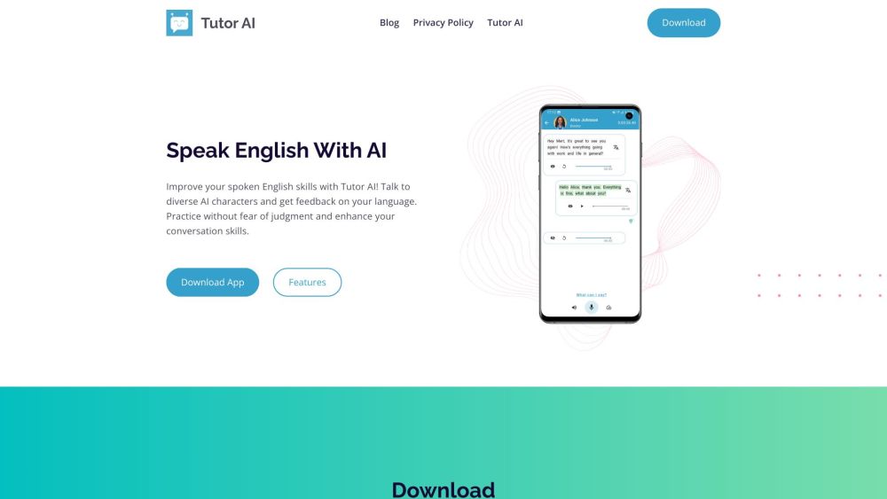 Tutor AI: Practice Spoken English Seamlessly with AI Chatbots