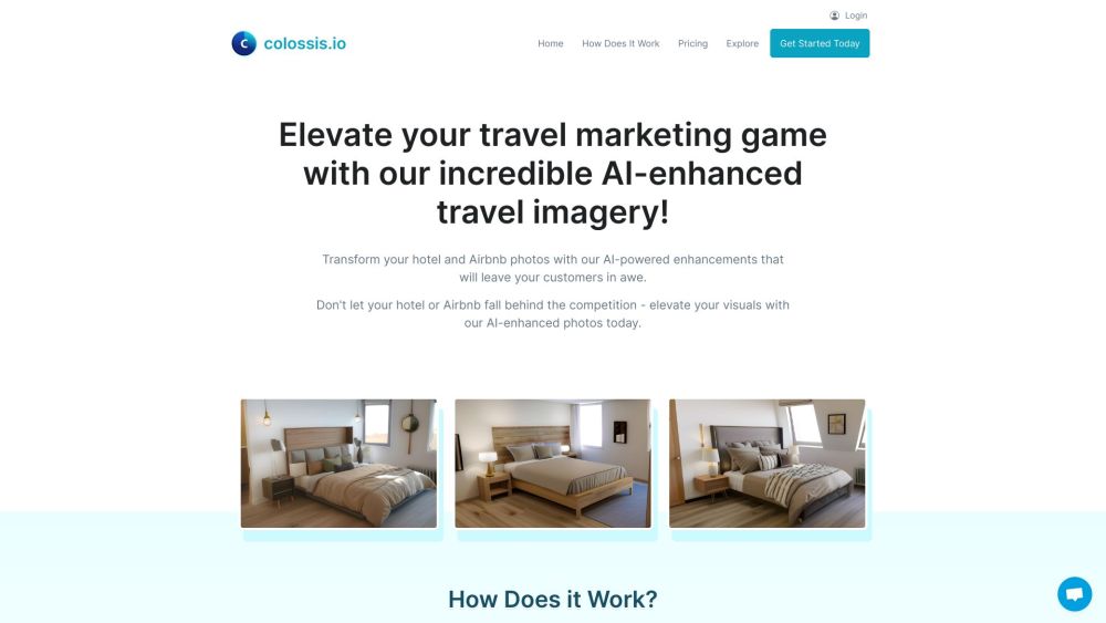 Colossis.io: AI-Enhanced Image Solutions for Hospitality Properties