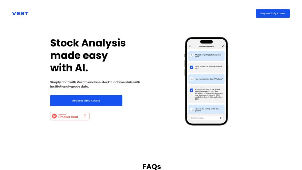 VEST: AI-Powered Platform : Advanced Stock Market Analysis & Insights