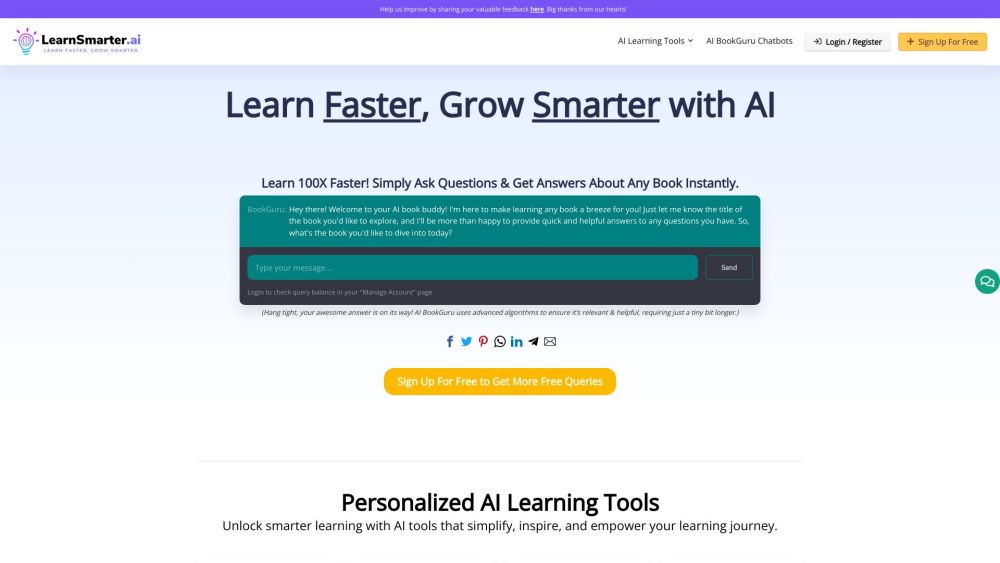 **LearnSmarter.ai: AI-Powered Guidance for Personalized Goal Achievement**