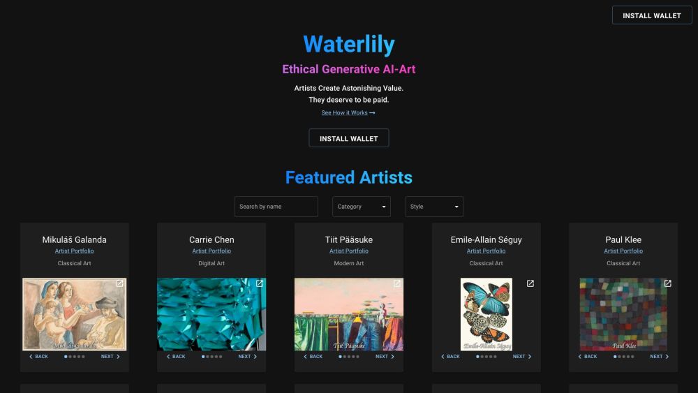 Waterlily: Attribution, Consent & Revenue Solutions for Digital Creators