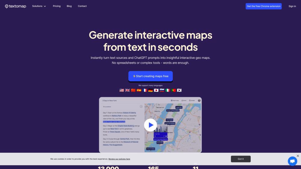 Textomap: Create Maps Easily with ChatGPT & View in Browser