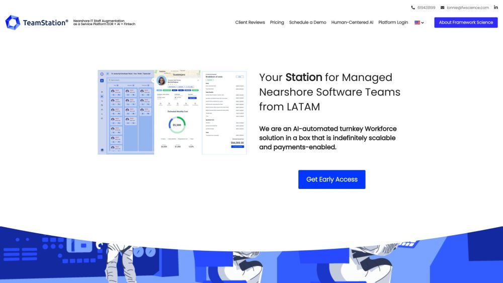 **TeamStation: Build & Manage Remote Engineering Teams with AI & Fintech**