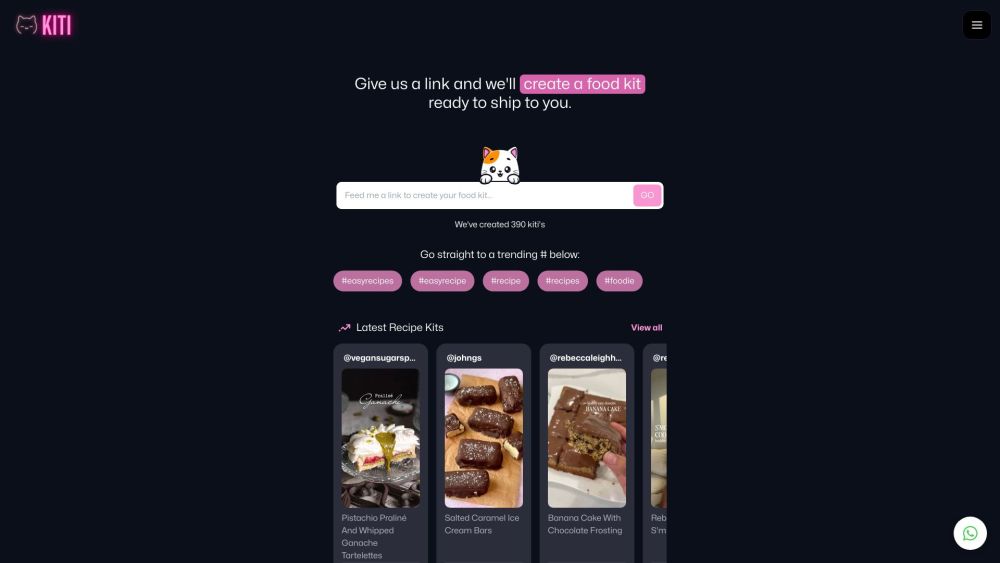 KITI.AI: Convert Recipes to Pre-Portioned Ingredient Kits Effortlessly