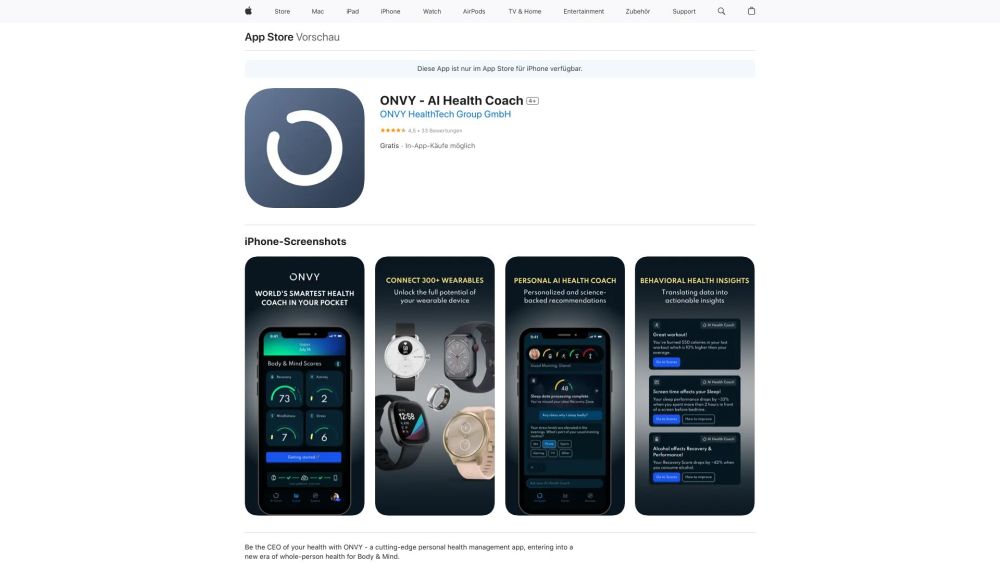 ONVY: Cutting-edge Tool for Taking Charge of Your Well-being Control