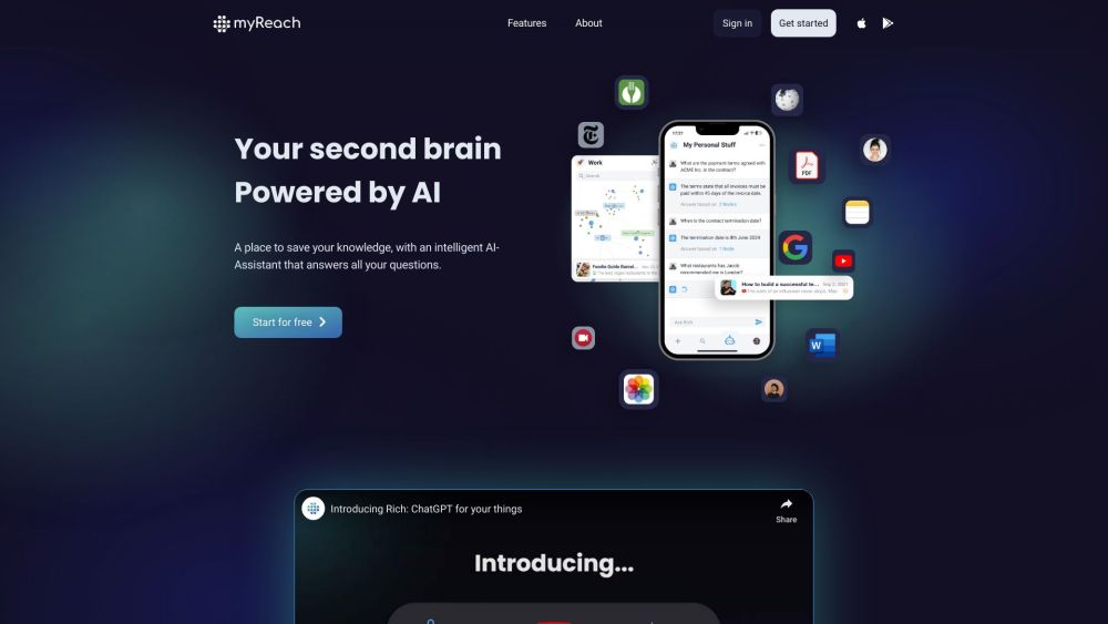 myReach: AI Assistant for Seamless Content Extraction and Smart Search