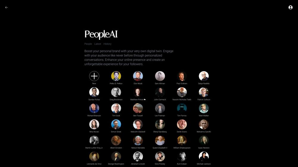 PeopleAI: Enhance Personal Brand & Presence with Digital Twin Tech