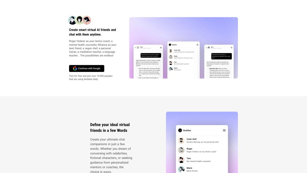 Buddies AI Friends: Smart Personal & Professional Support Platform